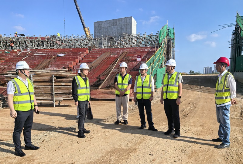 mile米乐集团外部董事调研中国东盟（北海）体育实训基地工程项目